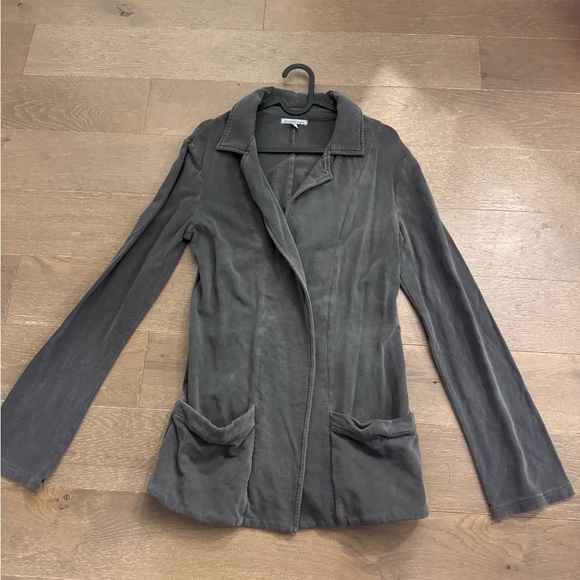 Charlotte Russe Jackets & Blazers - Women's Gray Open Front Cardigan Jacket with Pockets